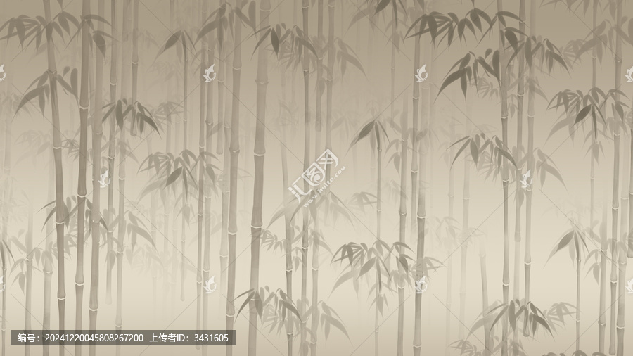 竹林背景插畫