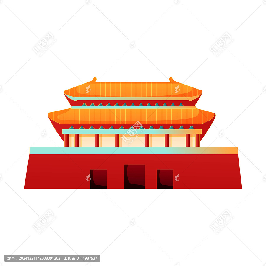 國潮風(fēng)北京古建筑故宮博物館