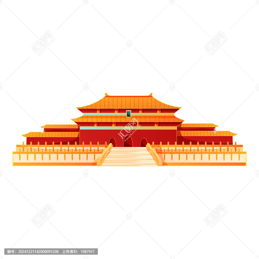 北京國潮風(fēng)古建筑故宮