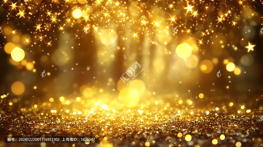 閃耀金光背景圖