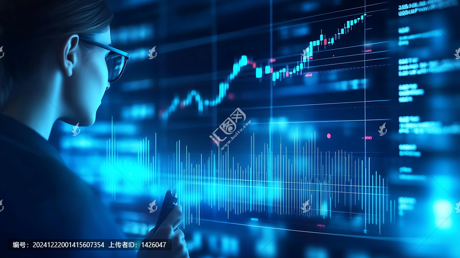 女性分析金融數(shù)據(jù)