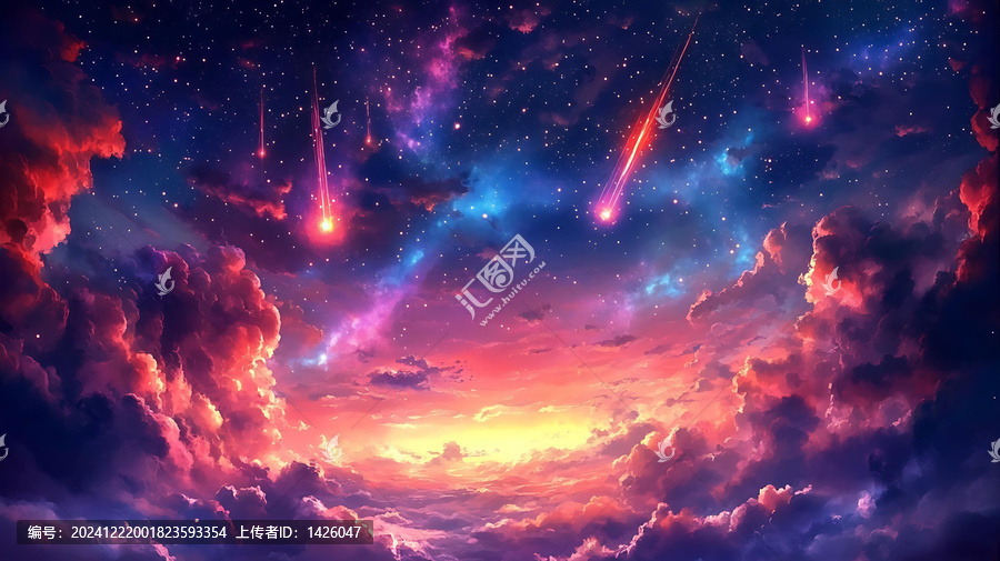 夢(mèng)幻星空落星圖