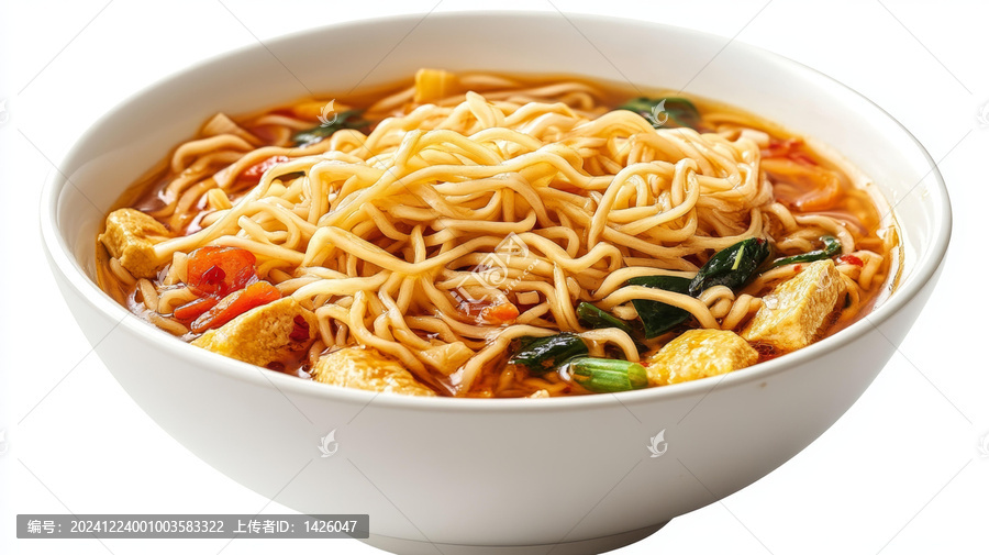 美味的辣味面湯