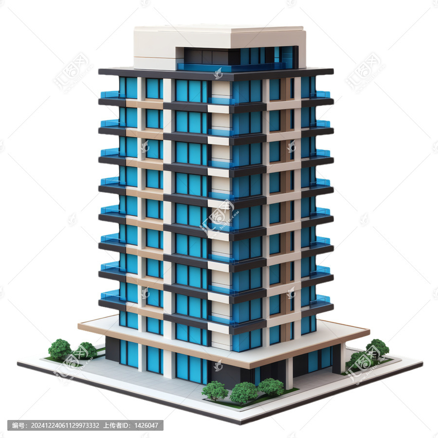 [免摳素材]現(xiàn)代多層建筑