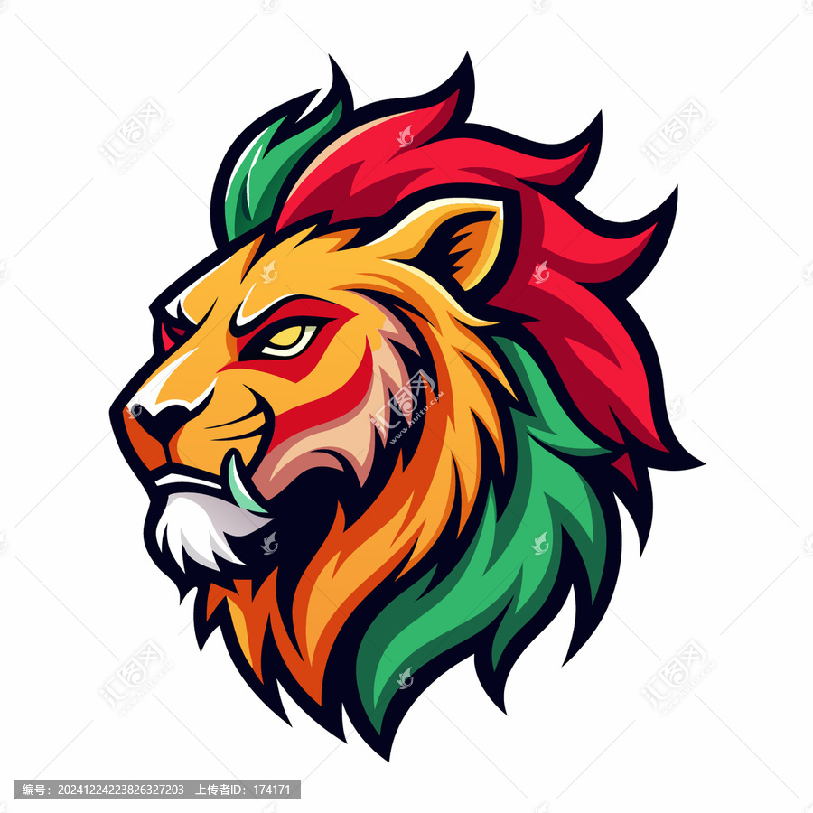 獅子頭像