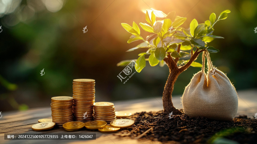 黃金硬幣生根發(fā)芽投資未來