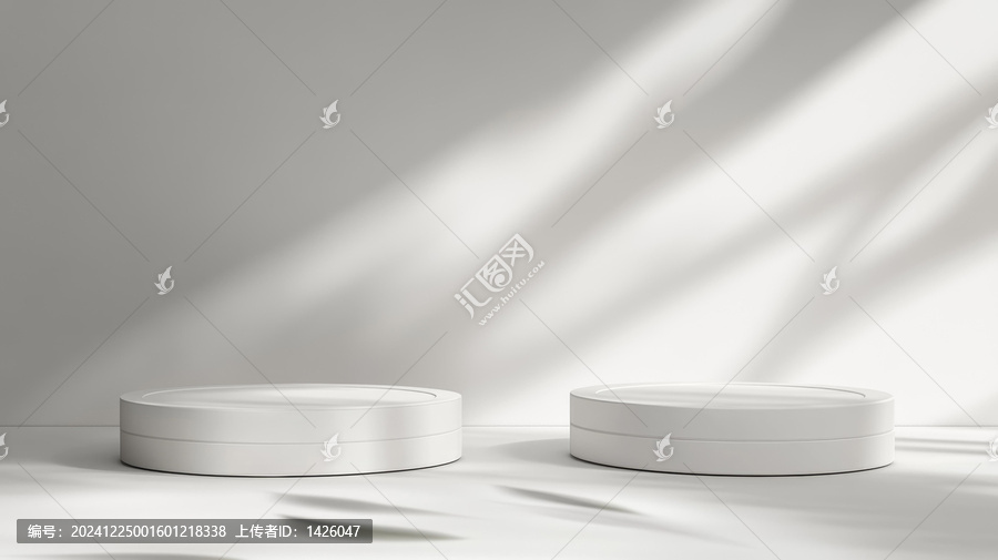 白色圓形產(chǎn)品展示臺(tái)