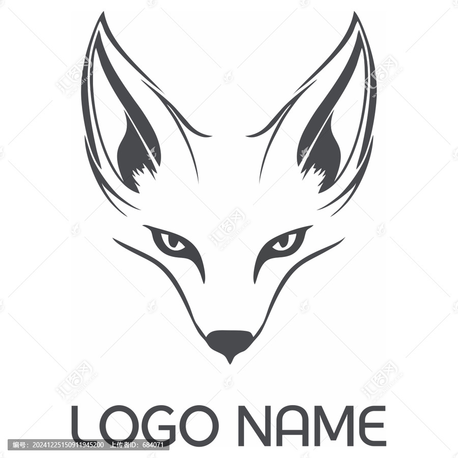 自然環(huán)境野生動物野外動物狼logo