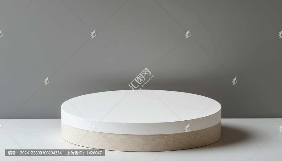 現(xiàn)代簡約白色木質(zhì)展示臺