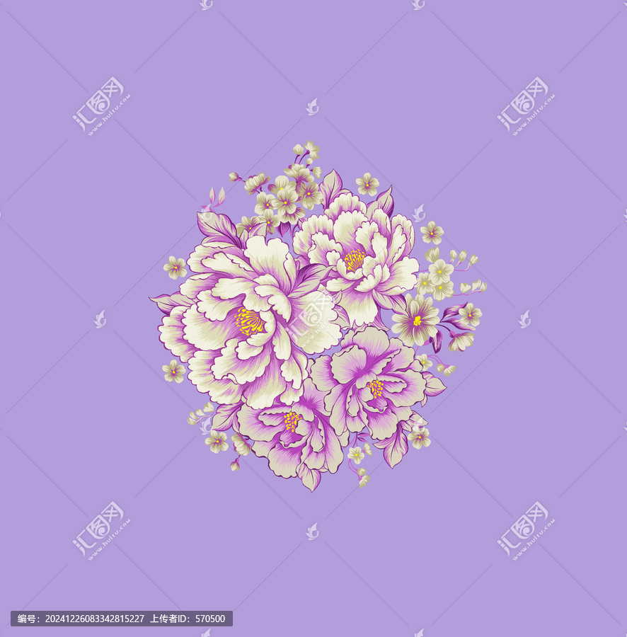 花團(tuán)錦簇牡丹