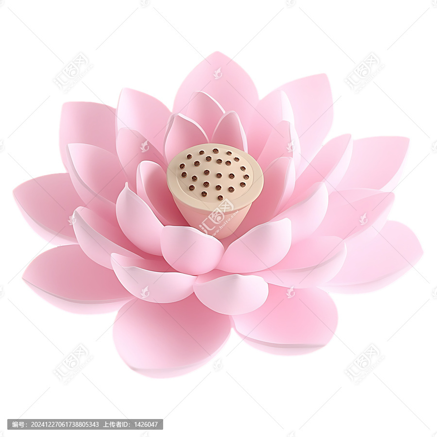 [免摳素材]粉色蓮花花朵插圖設(shè)計(jì)