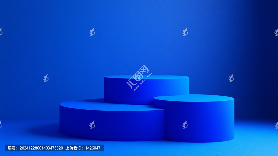 抽象藍(lán)色幾何產(chǎn)品展示平臺(tái)