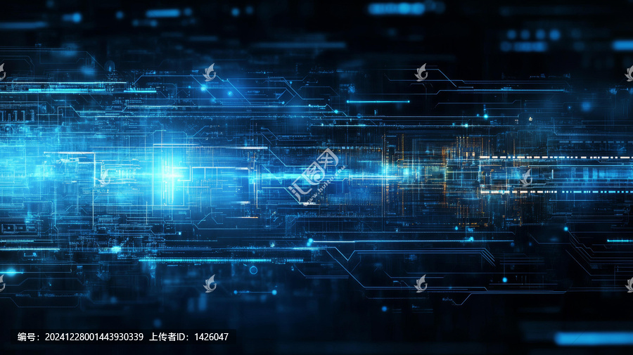 抽象電路科技設(shè)計圖