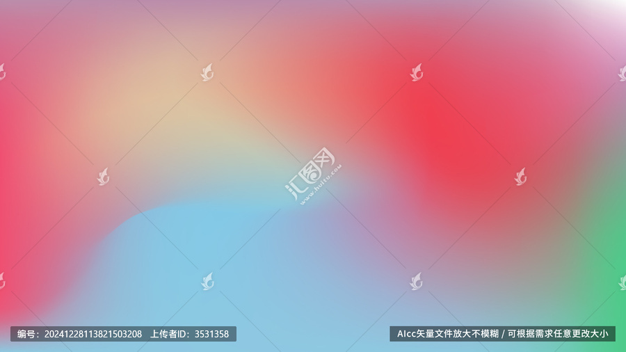 紅黃藍(lán)三色漸變背景