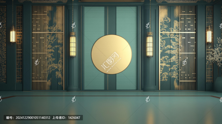 中國風室內設計場景
