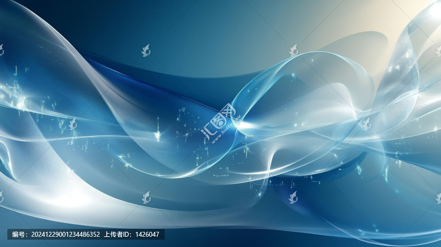 抽象藍色白色流動的設(shè)計背景圖