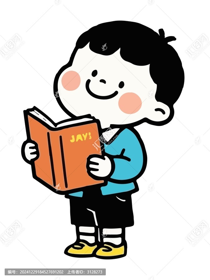 讀書小男孩