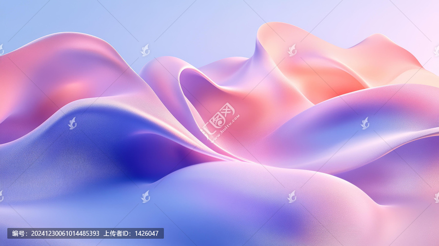 抽象柔和的色彩波浪設(shè)計(jì)