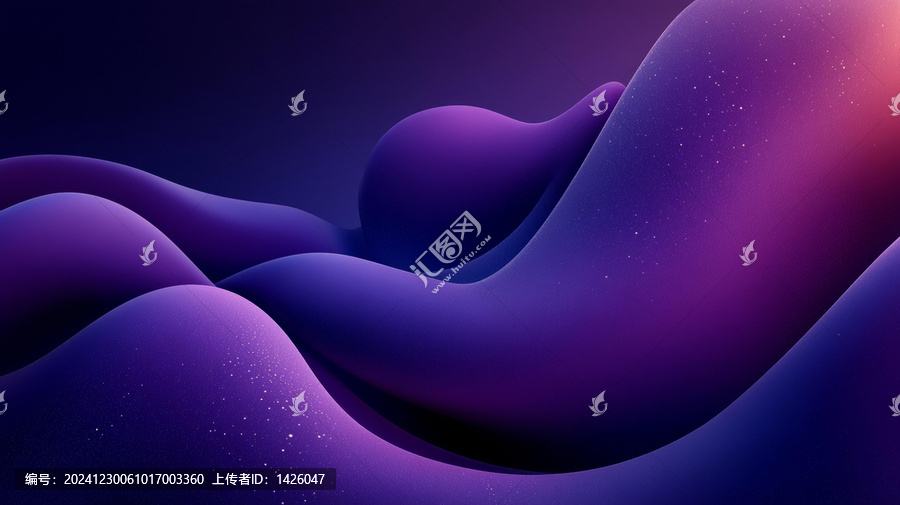 抽象紫色液體流淌背景設(shè)計(jì)