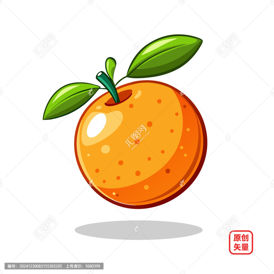 矢量插畫水果美味新鮮橙子