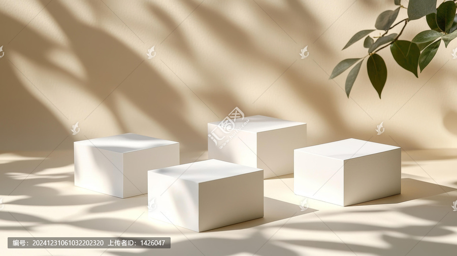 簡(jiǎn)約產(chǎn)品展示與自然光影