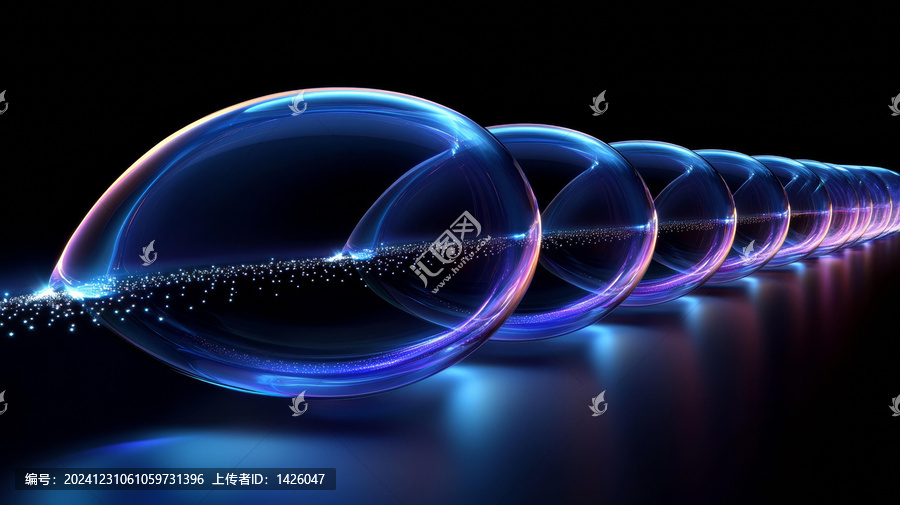 抽象發(fā)光球體未來主義設(shè)計