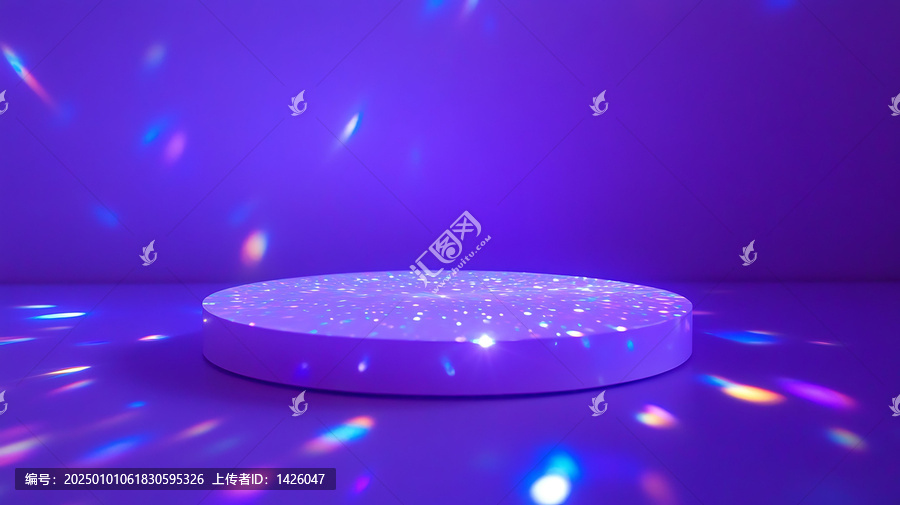 抽象紫色產(chǎn)品展示臺