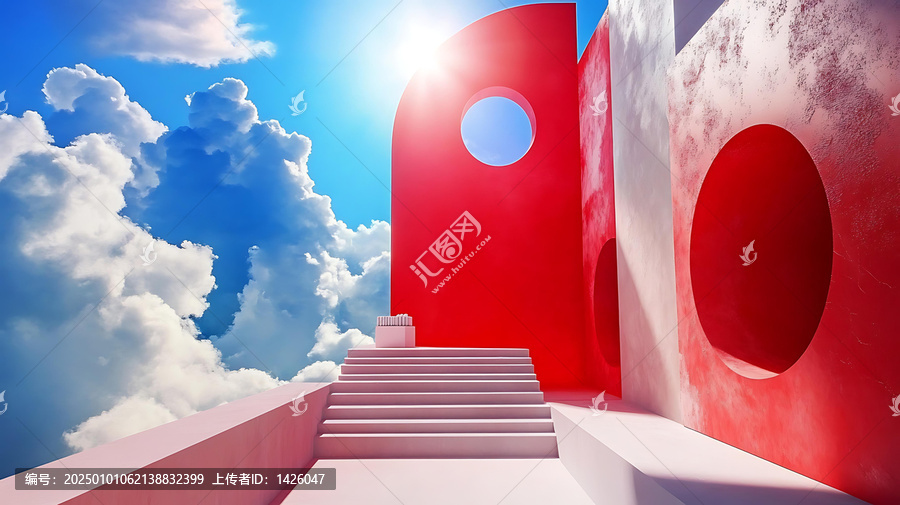 空中抽象現(xiàn)代建筑設(shè)計(jì)