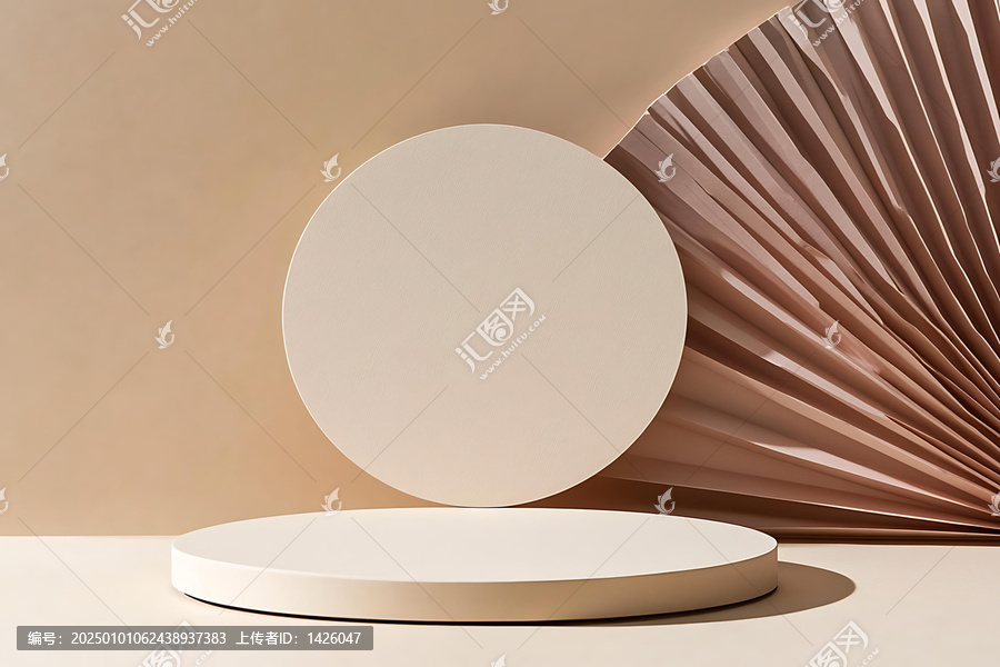 棕色調(diào)極簡產(chǎn)品展示臺