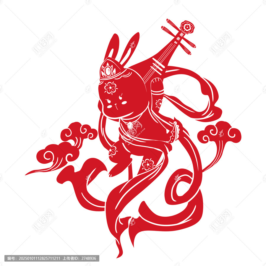剪紙兔子