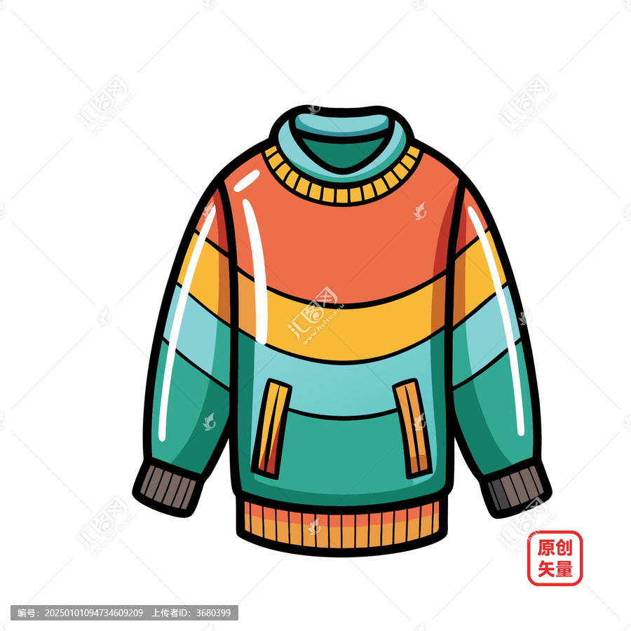 矢量插圖服裝服飾針織毛衣
