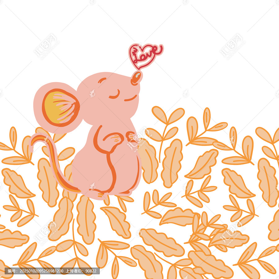 卡通老鼠插畫