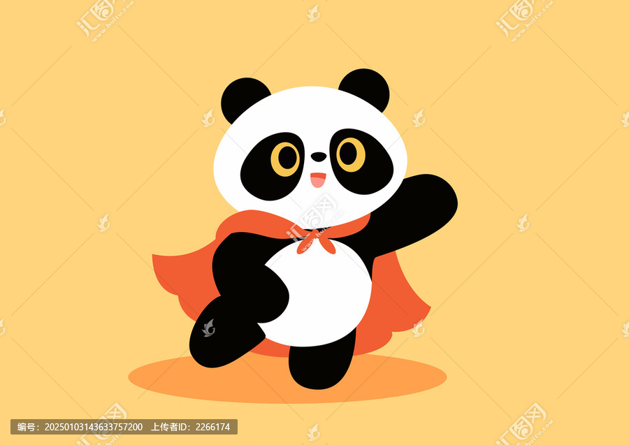 熊貓矢量插畫