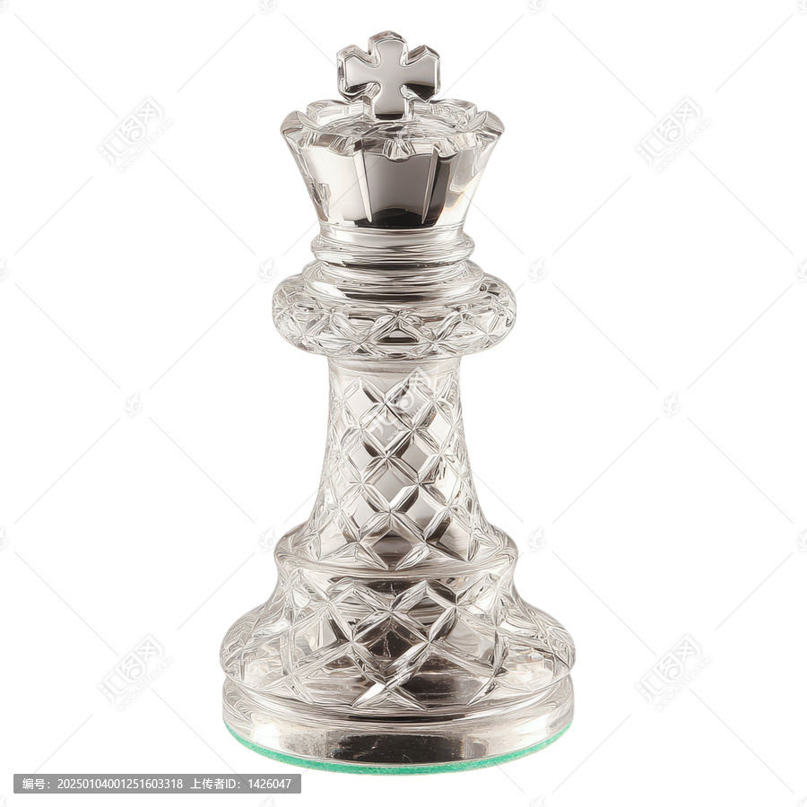[免摳素材]精美的水晶象棋皇后