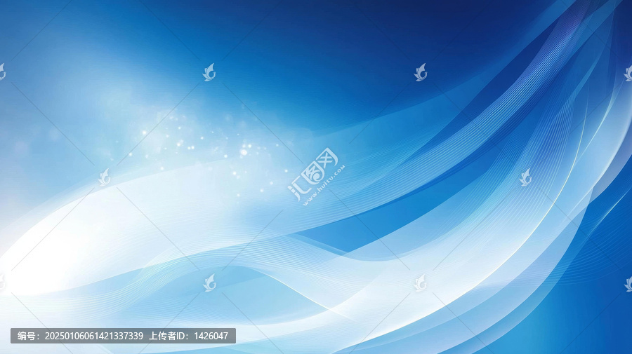 抽象藍(lán)色白色波紋背景設(shè)計(jì)