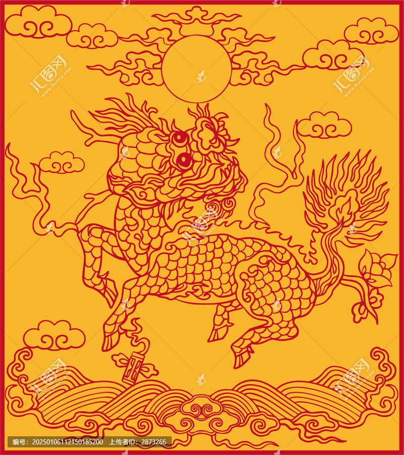麒麟圖案