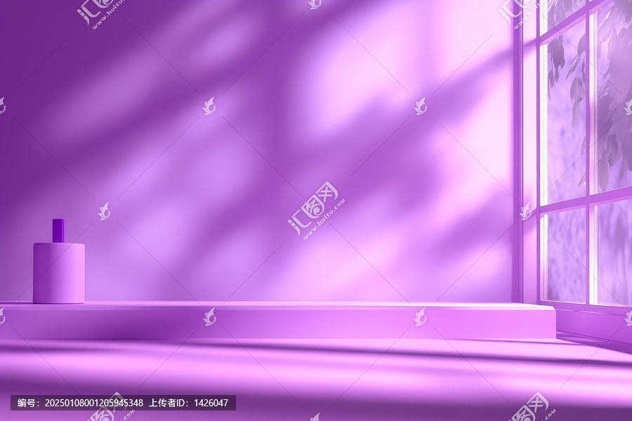 紫色極簡(jiǎn)產(chǎn)品展示臺(tái)