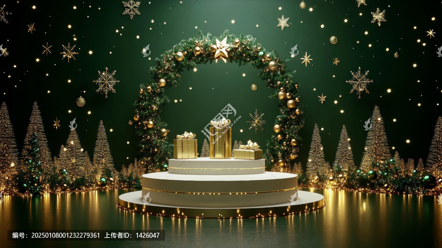 節(jié)日圣誕禮物場景展示