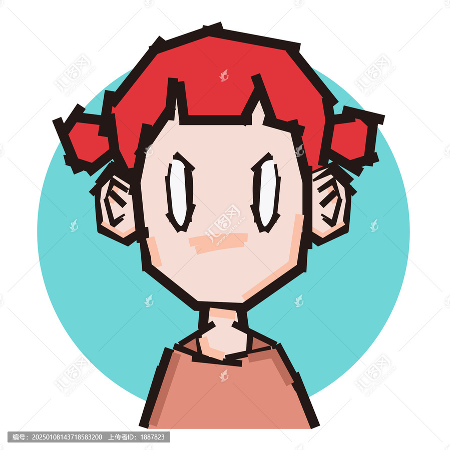女孩卡通頭像