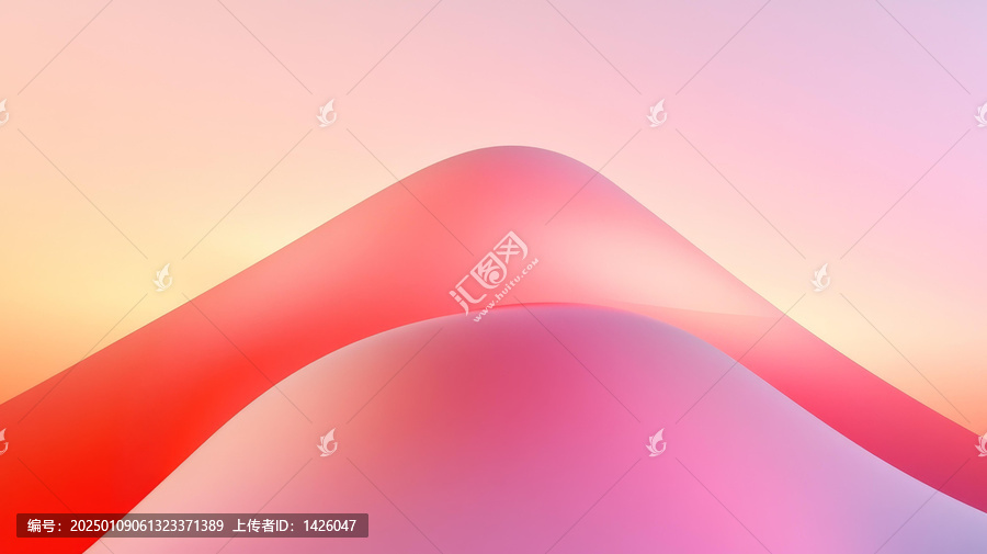 抽象漸變色彩波紋背景圖