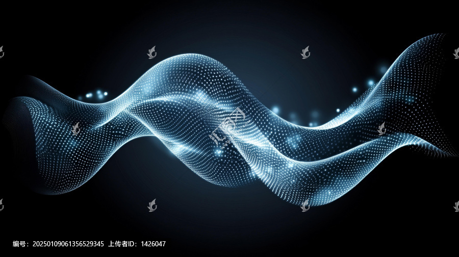 抽象數(shù)字波紋設(shè)計