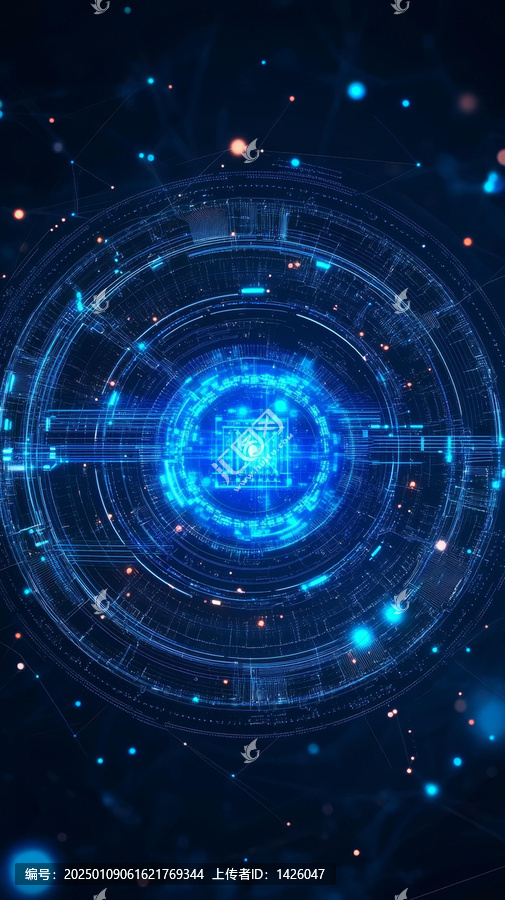 抽象科技數(shù)字未來設計圖