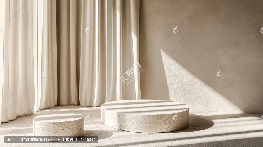現(xiàn)代極簡(jiǎn)產(chǎn)品展示臺(tái)背景圖