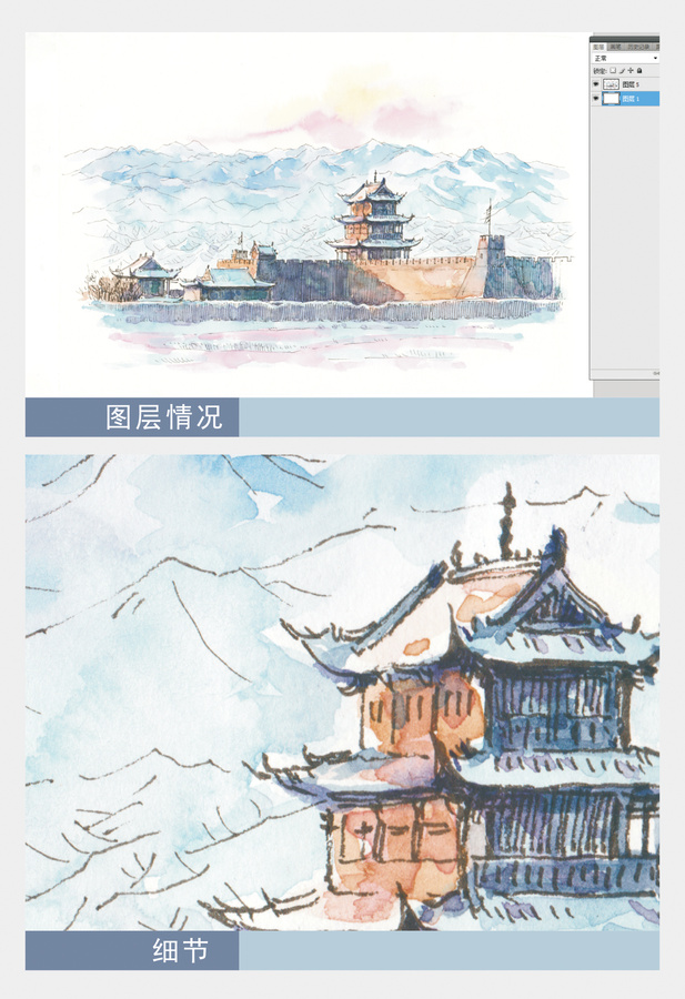 甘肅嘉峪關(guān)水彩
