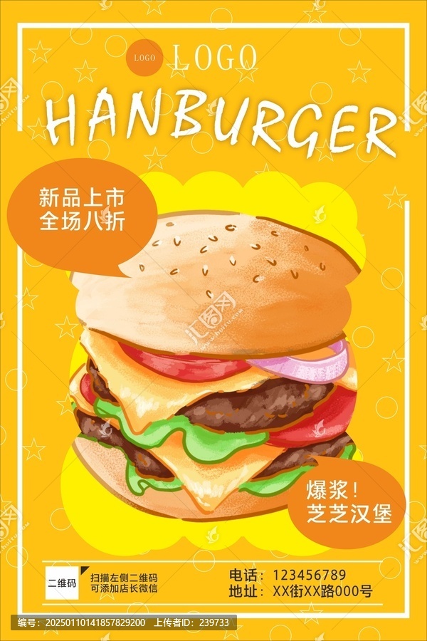 美食宣傳促銷海報(bào)