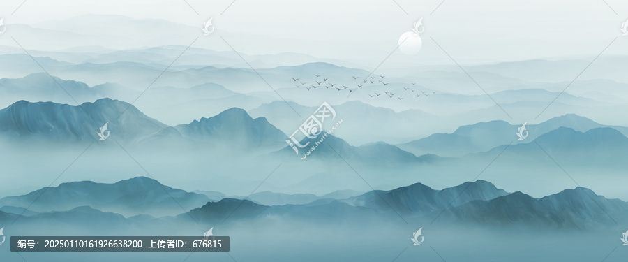 新中式山水畫