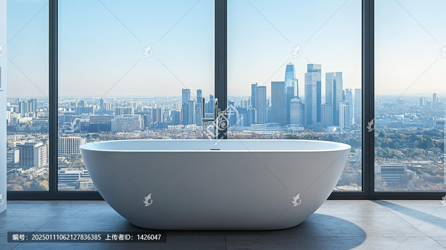 城市景觀奢華浴室設計