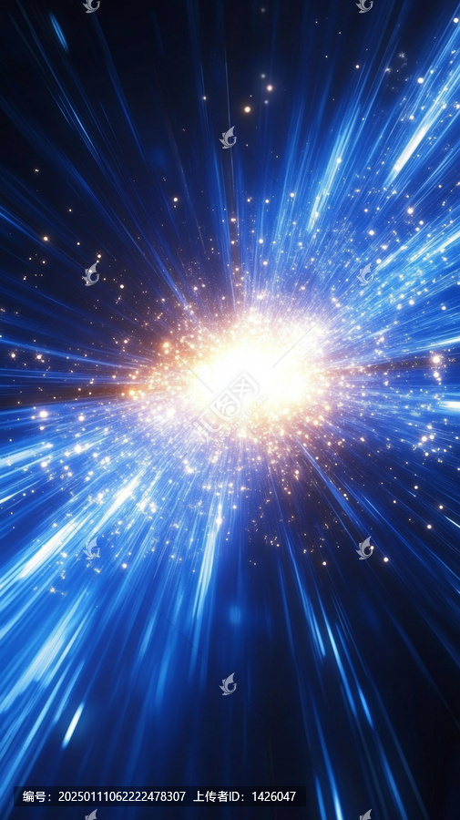 宇宙爆炸抽象藝術圖