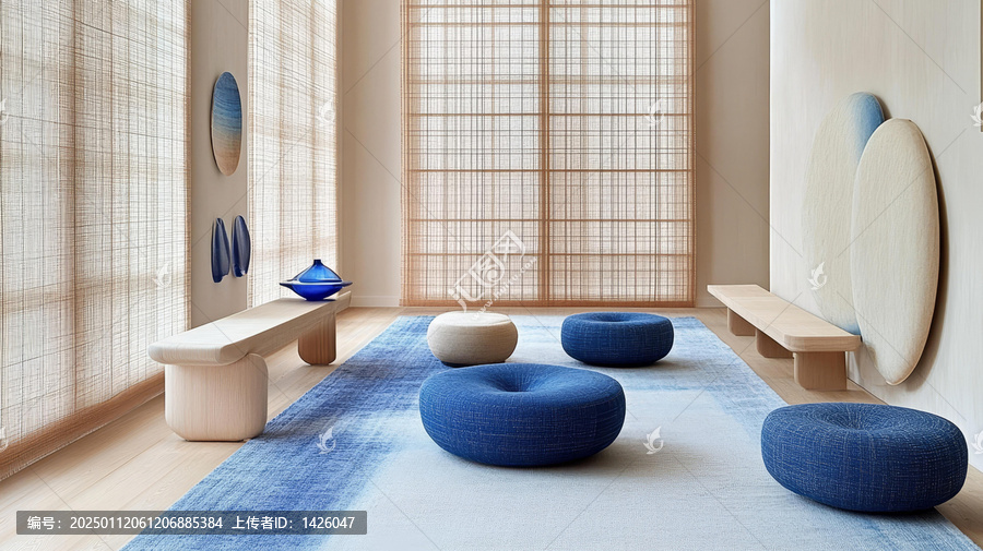 現(xiàn)代日式風(fēng)格客廳室內(nèi)設(shè)計