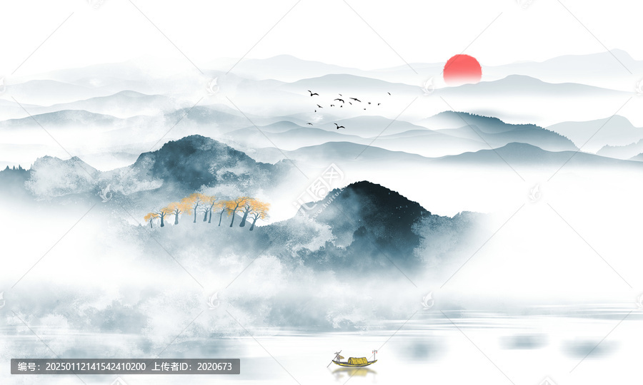 新中式山水畫